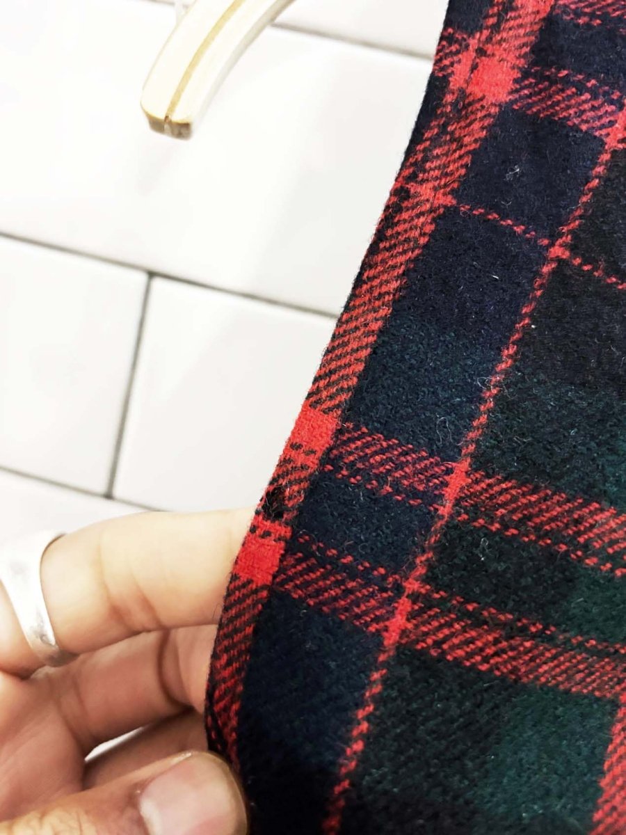 vintage 70s pendleton 100% wool plaid belted vest | made in usa - good market thrift store