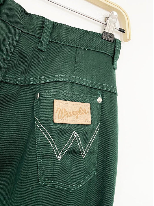 vintage 70s wrangler high rise boot cut jeans | made in USA - good market thrift store