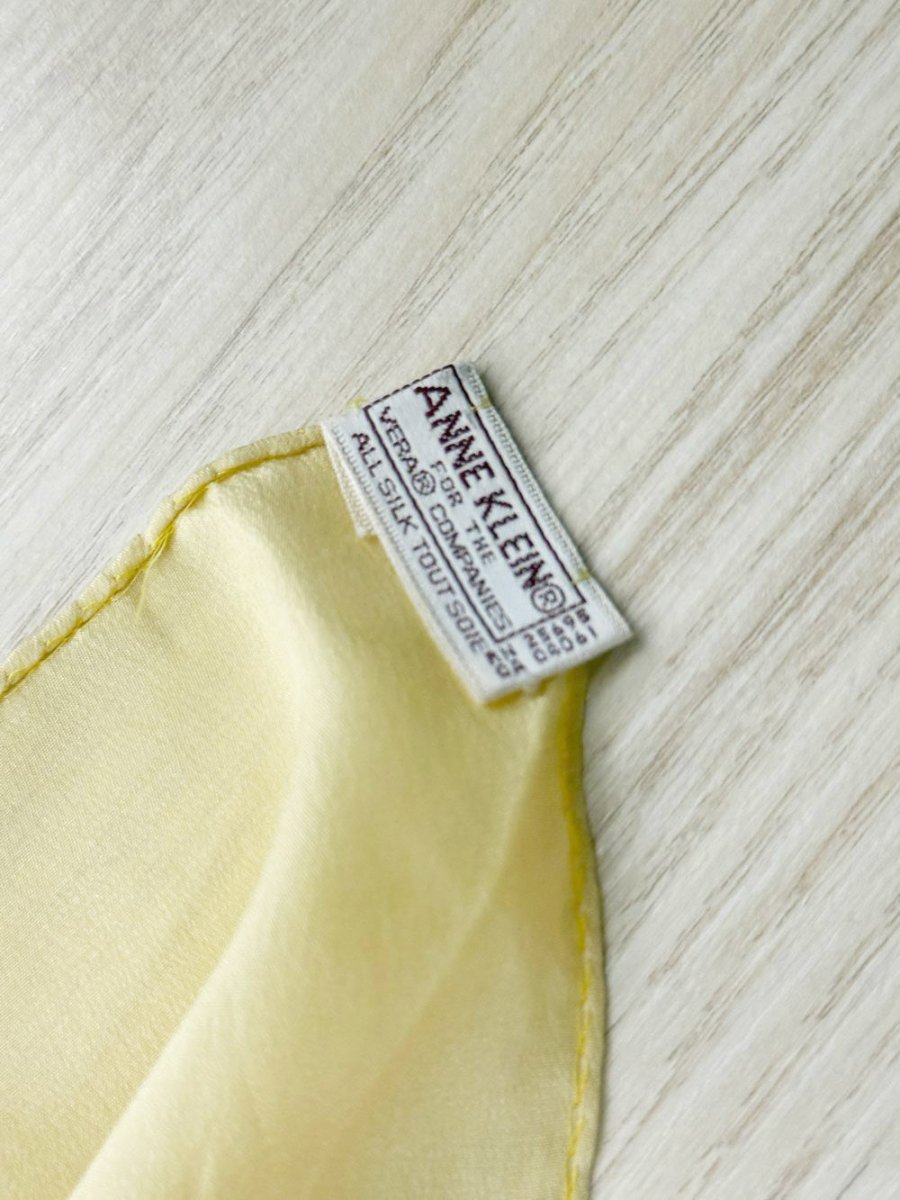 vintage 80s anne klein 100% silk flower square scarf | made in Japan - good market thrift store