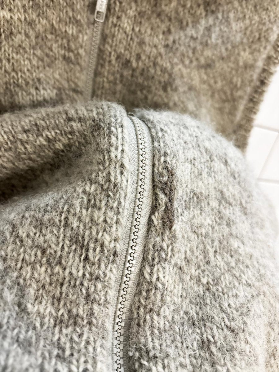 vintage 80s caldwell wool knit sherpa lined sweater vest - good market thrift store