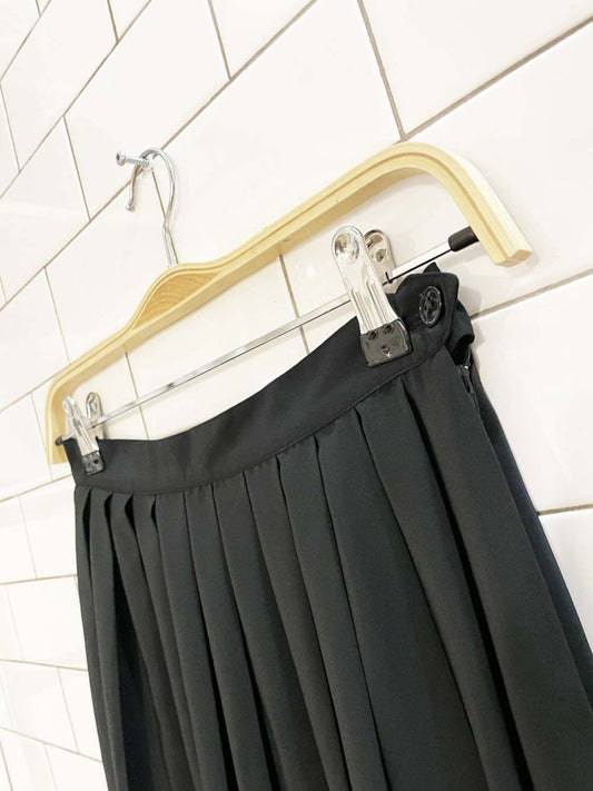 vintage 80s camice pleated sateen midi skirt - good market thrift store