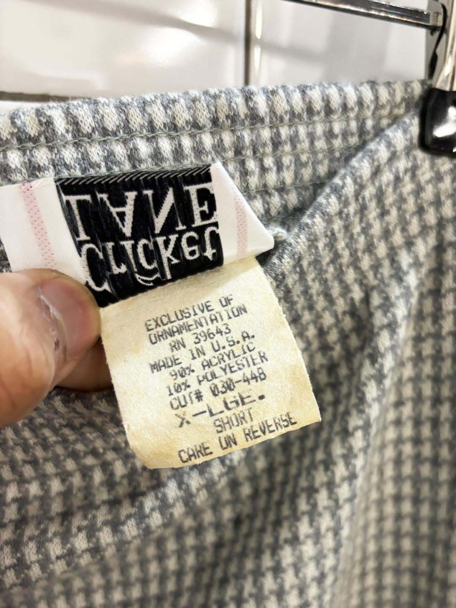 vintage 80s cricket lane houndstooth knit pants | made in usa - good market thrift store