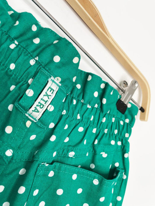 vintage 80s extra polka dot paper bag shorts - good market thrift store