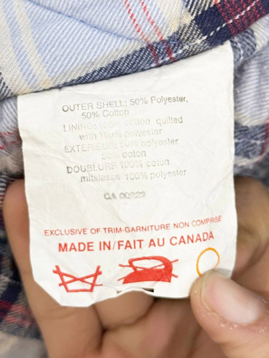 vintage 80s flannel - lined full zip utility vest | made in Canada - good market thrift store