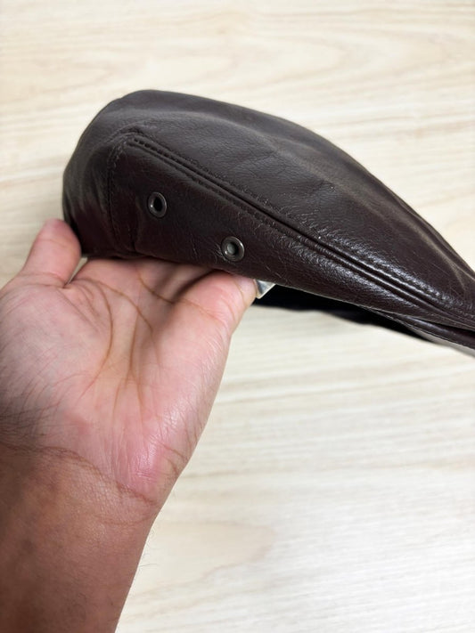 vintage 80s gentleman leather flat cap | eun dol co. - good market thrift store