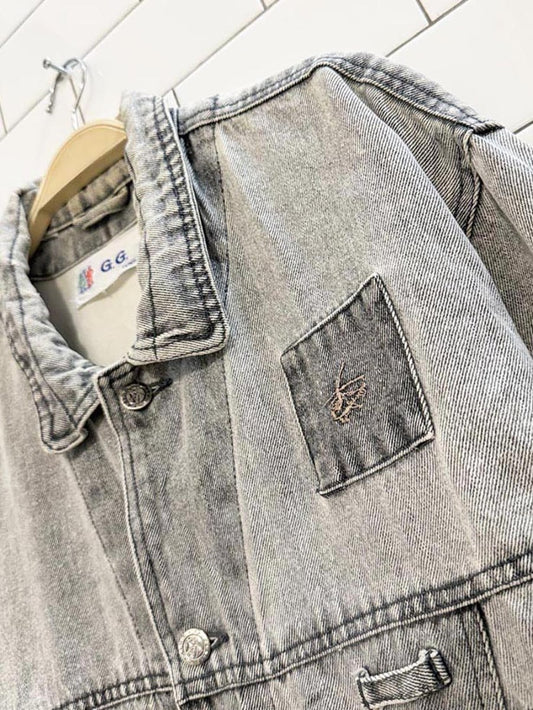 vintage 80s GG faded denim trucker jacket | wintex co. - good market thrift store