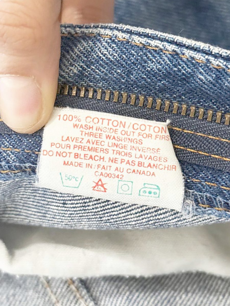 vintage 80s levi's 619 orange tab straight leg jeans | made in Canada - good market thrift store