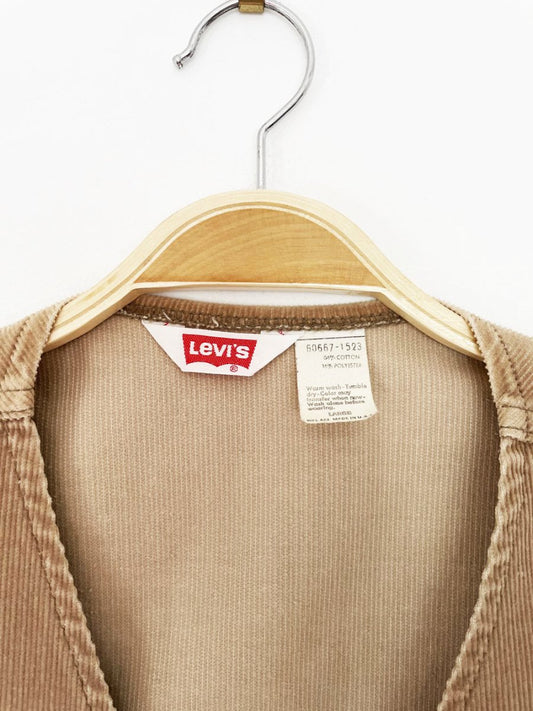 vintage 80s levi's corduroy vest | made in USA - good market thrift store