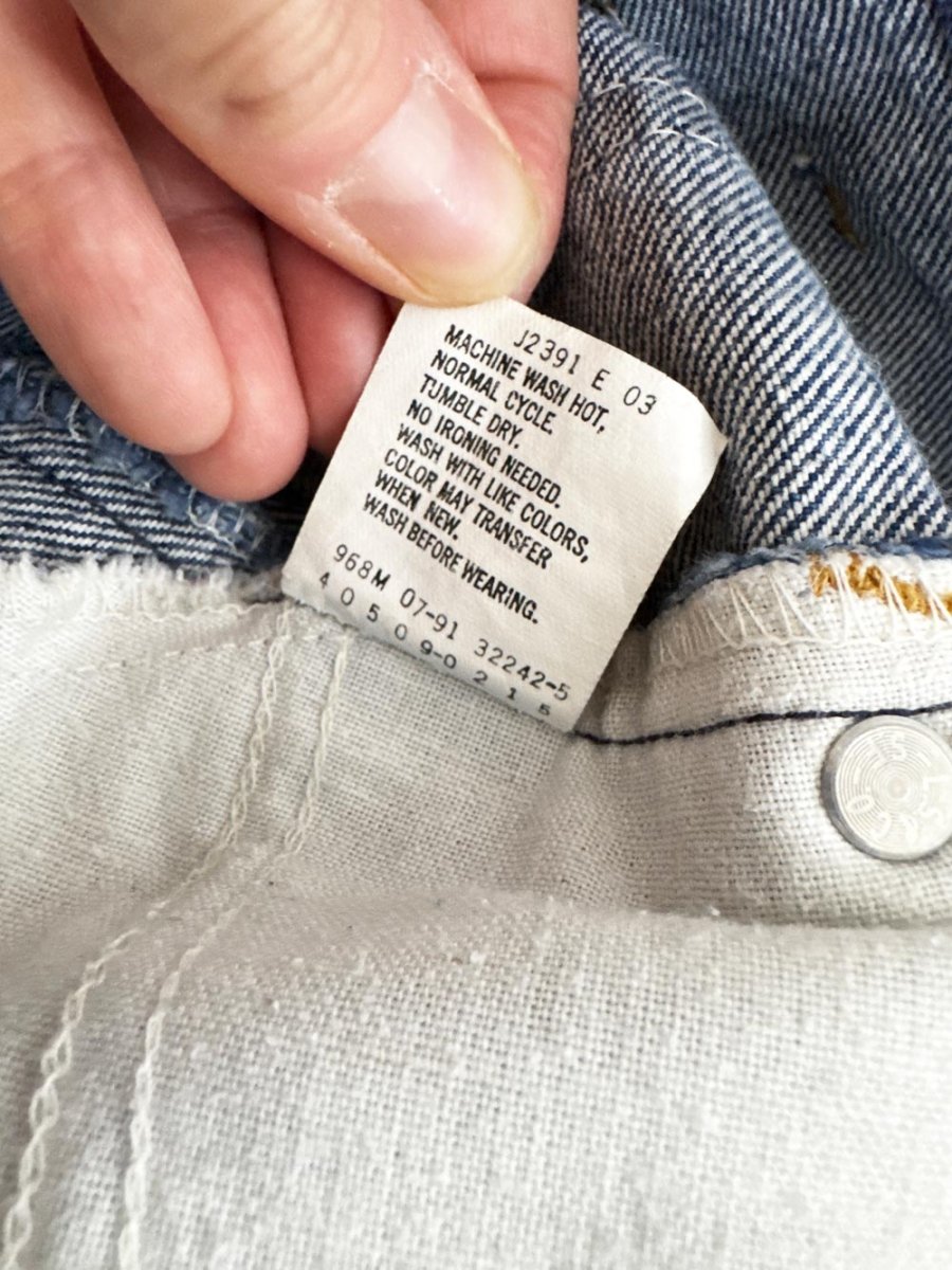 vintage 80s levi's orange tab 509 blue jeans | made in USA - good market thrift store