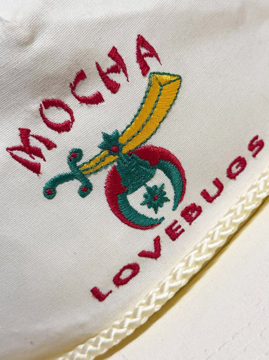 vintage 80s mocha lovebugs rope trim hat | headline headwear - good market thrift store