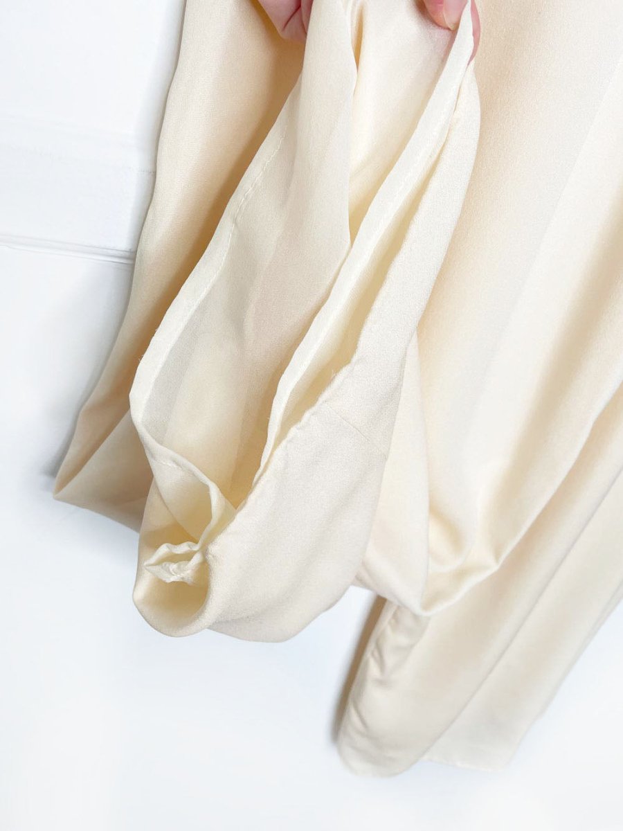 vintage 80s peter nygard 100% silk wide leg pants | made in Canada - good market thrift store