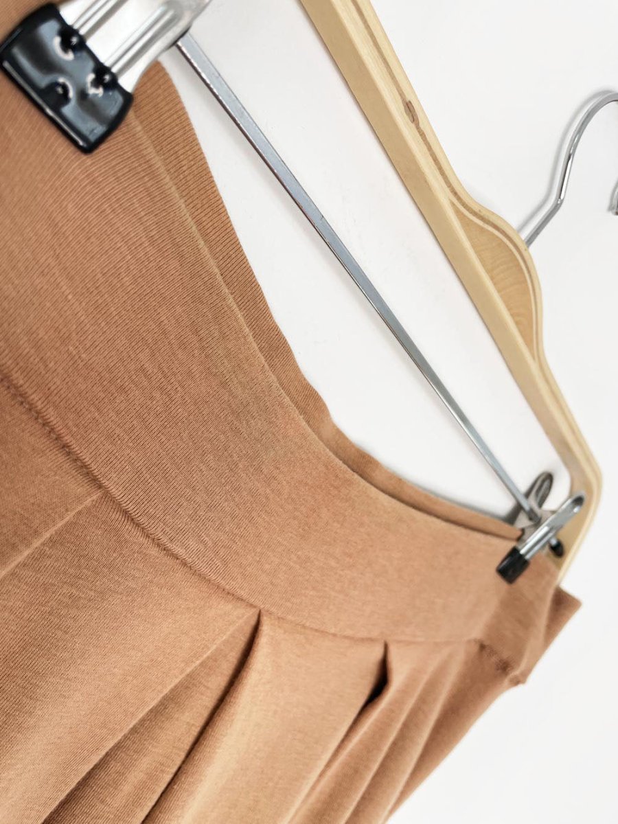 vintage 80s ports big pleat jersey midi skirt - good market thrift store