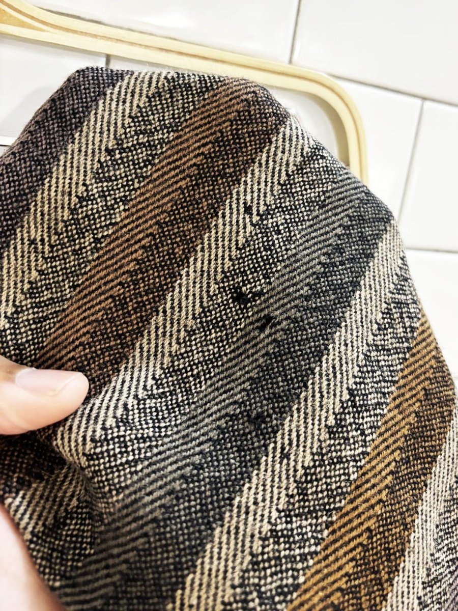 vintage 80s ports international 100% wool front pleat midi skirt - good market thrift store