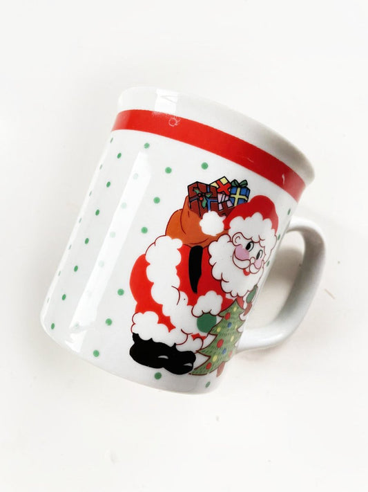 vintage 80s santa claus mug | world bazaar - good market thrift store