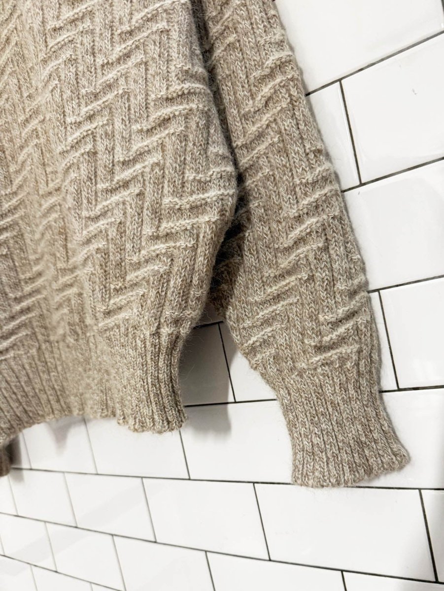 vintage 80s scotts alpaca - lambswool knit sweater | made in England | alan paine - good market thrift store