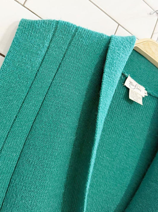 vintage 80s tanjay wool - blend knit sweater vest - good market thrift store