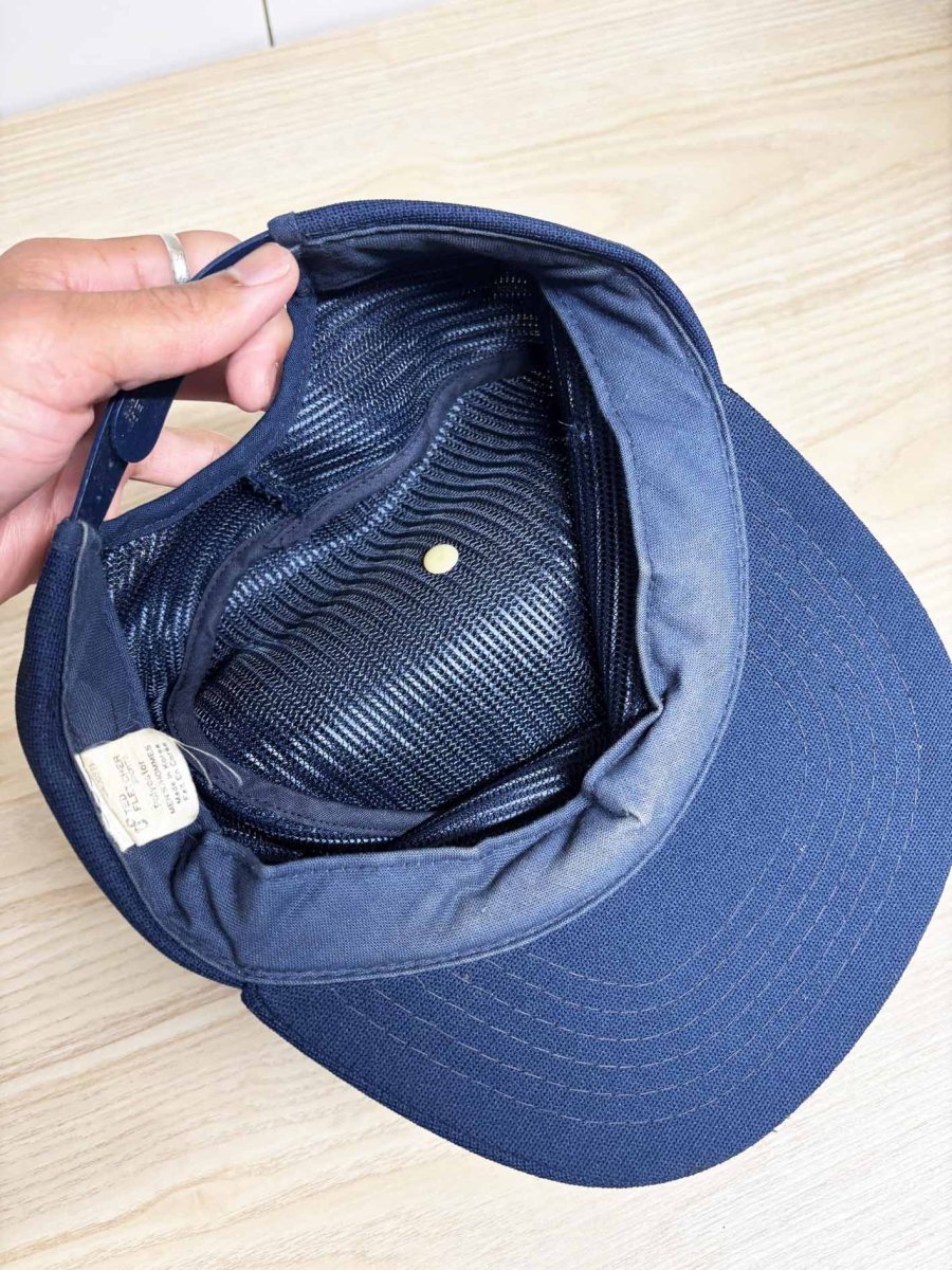 vintage 80s ted fletcher pillbox snapback hat - good market thrift store