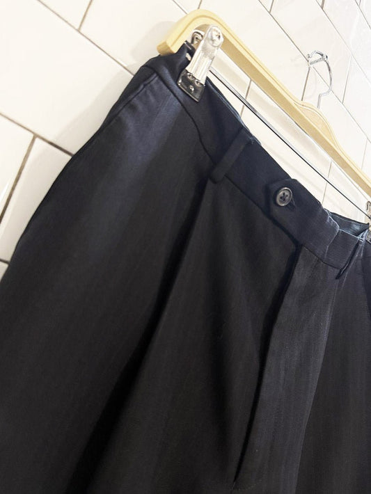 vintage 80s the traveller suit wool - blend pinstripe trousers - good market thrift store