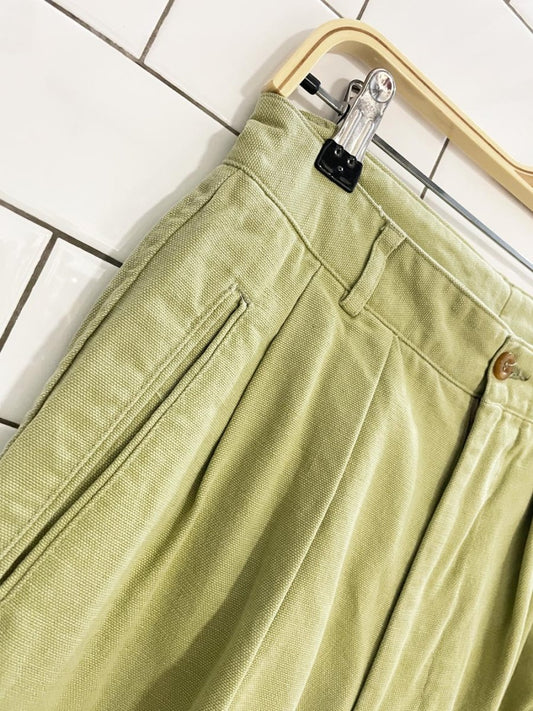 vintage 90s america tradition pleated cotton summer pant - good market thrift store