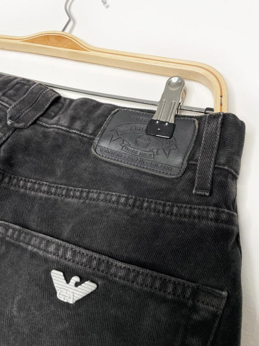 vintage 90s armani soft - brushed relaxed fit jeans - good market thrift store