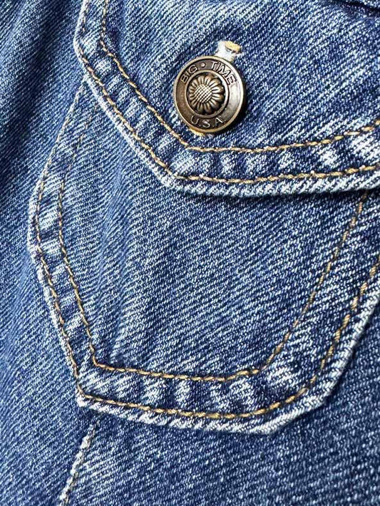 vintage 90s big time full button denim dress | made in USA - good market thrift store