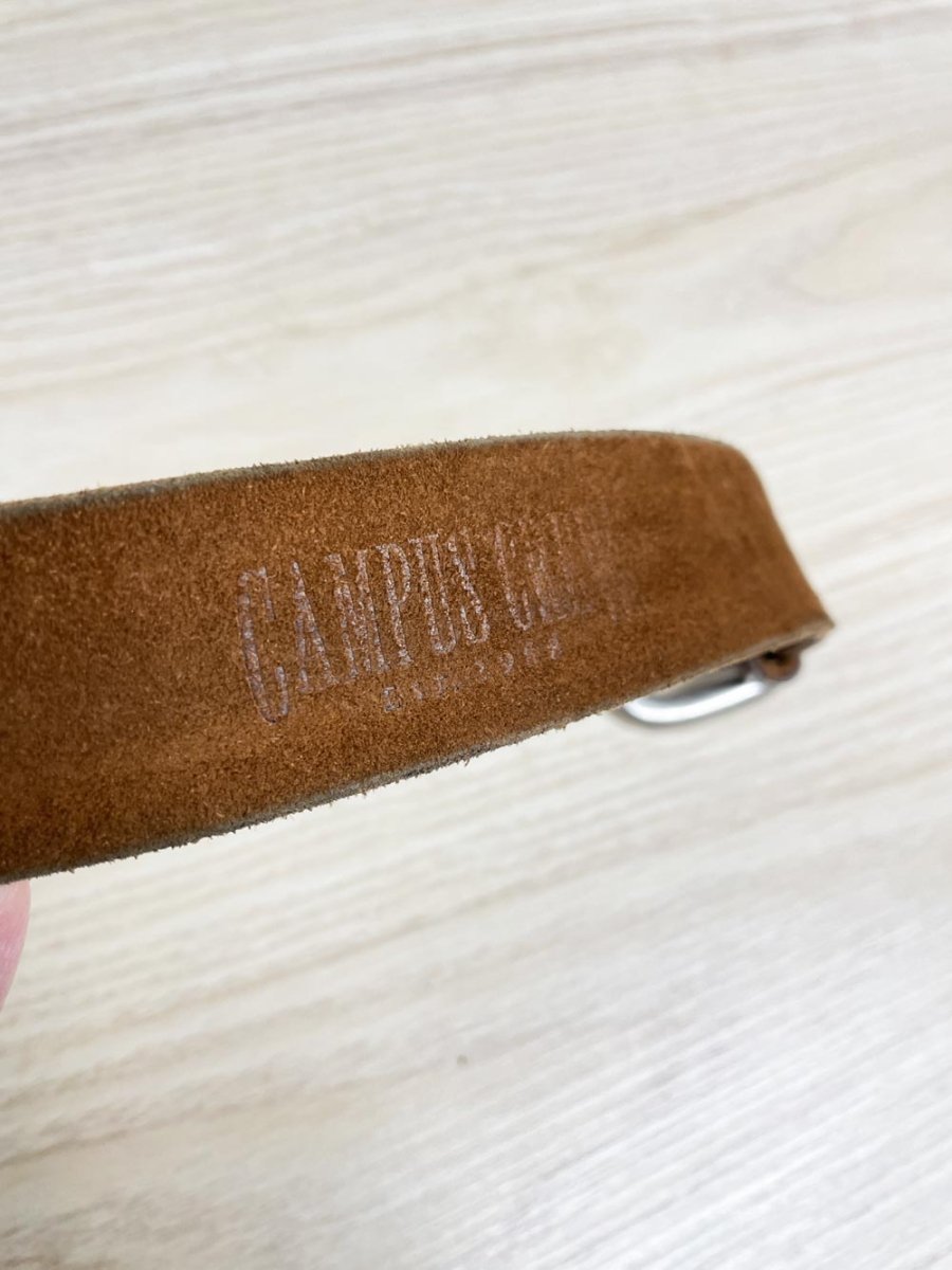 vintage 90s campus crew leather belt - good market thrift store