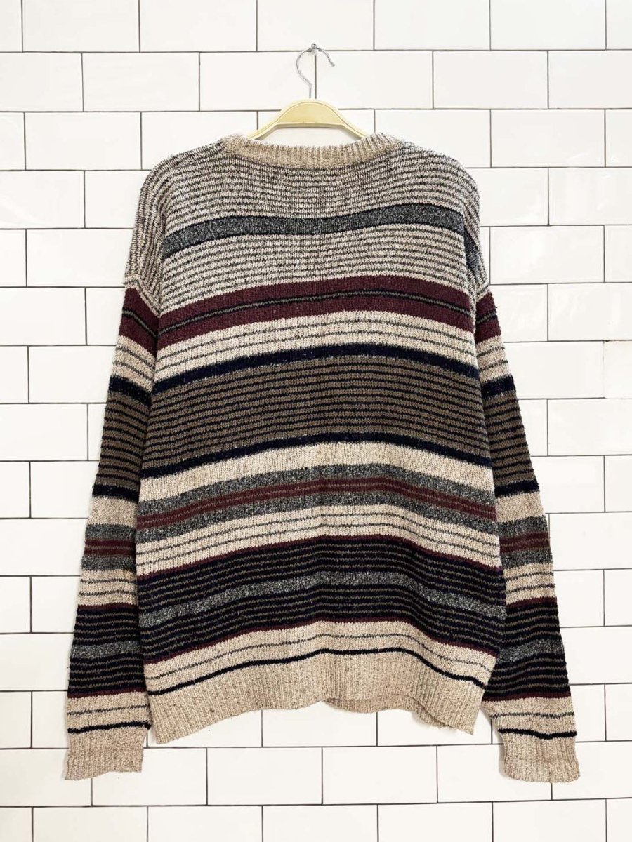 vintage 90s chaps ralph lauren silk - blend knit sweater | hand framed - good market thrift store