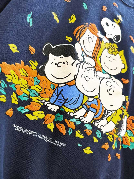 vintage 90s charlie brown fall leaves sweatshirt | made in USA - good market thrift store
