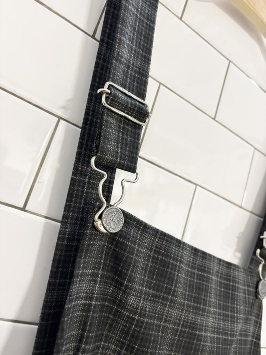 vintage 90s classique collections plaid overall dress - good market thrift store