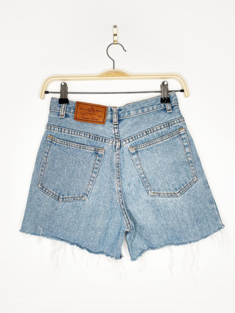 vintage 90s cotton ginny special edition cut off denim shorts - good market thrift store