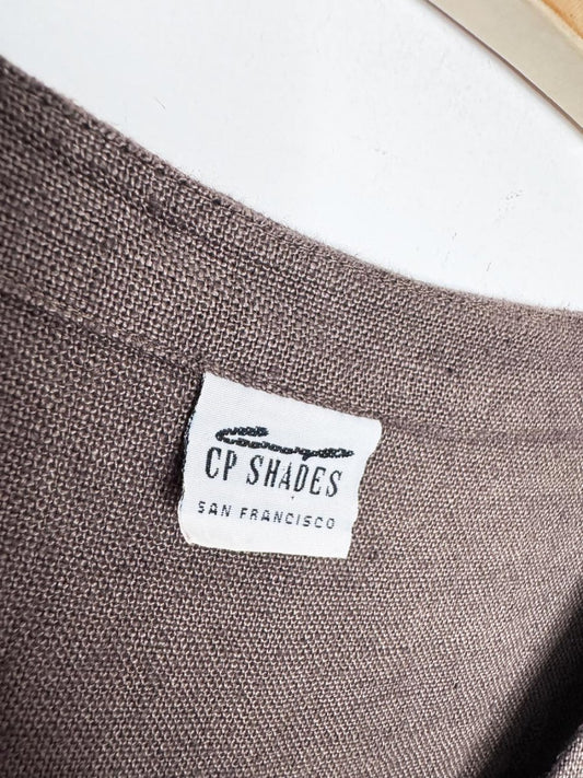vintage 90s cp shades san francisco 100% linen vest top - good market thrift store