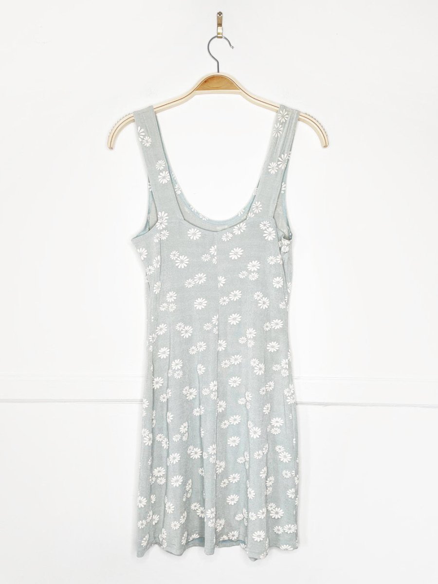 vintage 90s daisy stretch slinky mini dress - good market thrift store