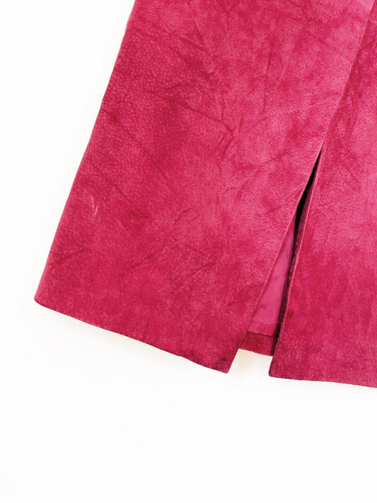 vintage 90s danier suede maxi skirt | leather - good market thrift store