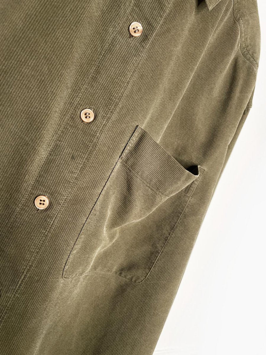 vintage 90s dkny 100% silk ribbed oversized full button shirt - good market thrift store