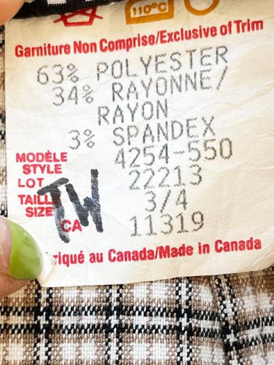 vintage 90s dynamite sport plaid mini skirt | made in canada - good market thrift store