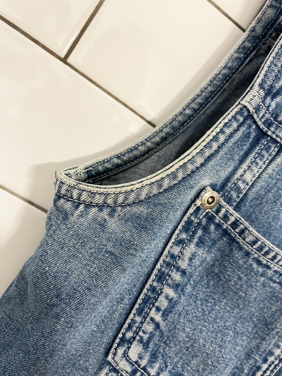 vintage 90s eddie bauer denim vest top - good market thrift store
