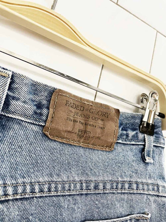 vintage 90s faded glory denim shorts - good market thrift store