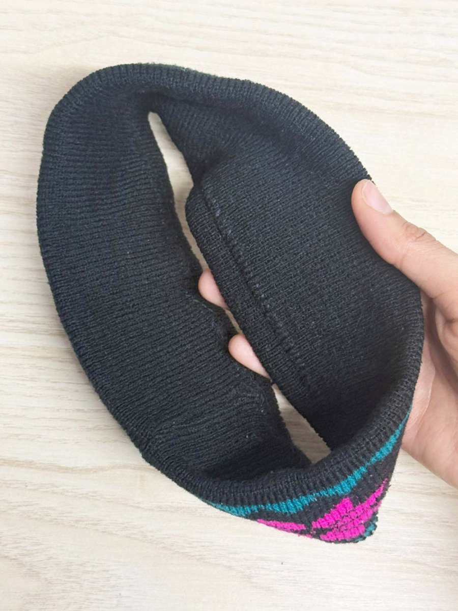 vintage 90s fair isle knit ski headband - good market thrift store