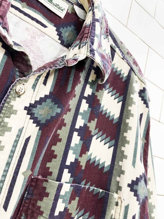 vintage 90s gander mountain southwestern full button shirt - good market thrift store