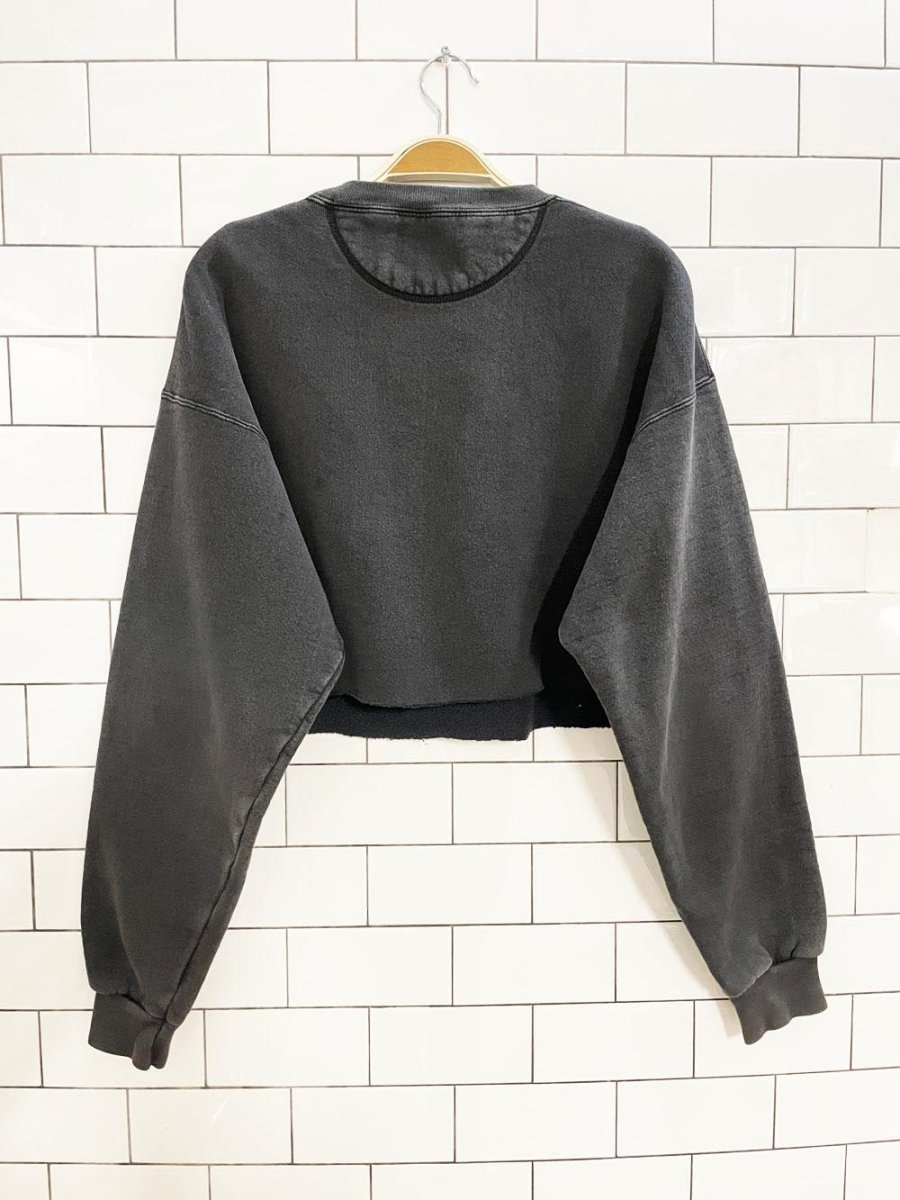 vintage 90s hard rock cafe save the planet cropped sweatshirt | made in USA - good market thrift store