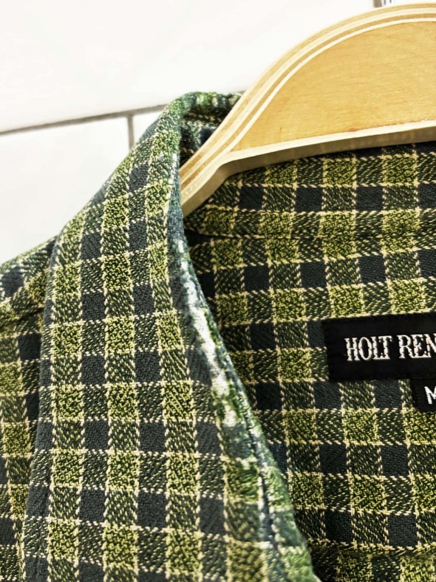 vintage 90s holt renfrew woven flannel shirt - good market thrift store