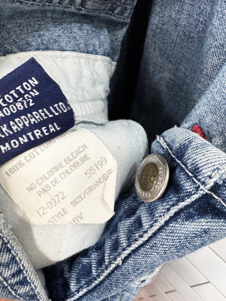 vintage 90s ikeda denim overalls | made in Canada - good market thrift store