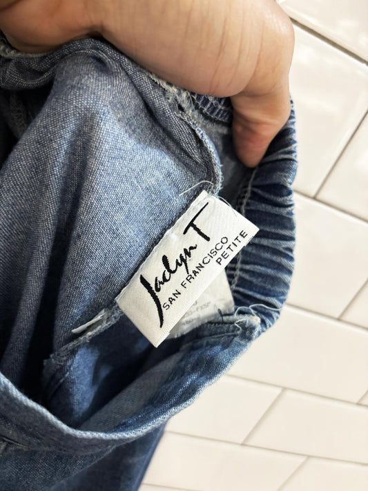 vintage 90s jaclyn t san fran denim full button maxi skirt | made in USA - good market thrift store