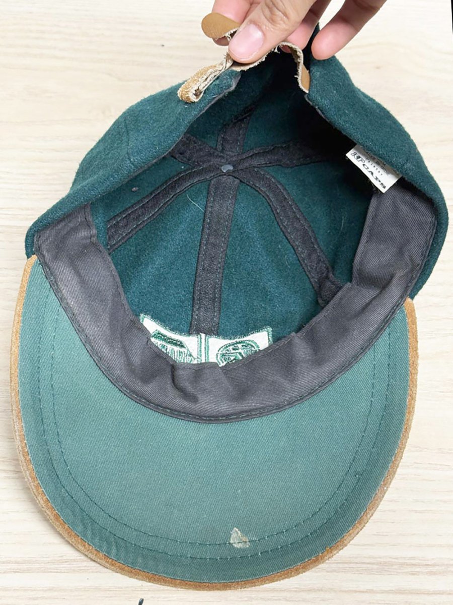 vintage 90s kp caps suede brim wool - blend cap | uab napa - good market thrift store