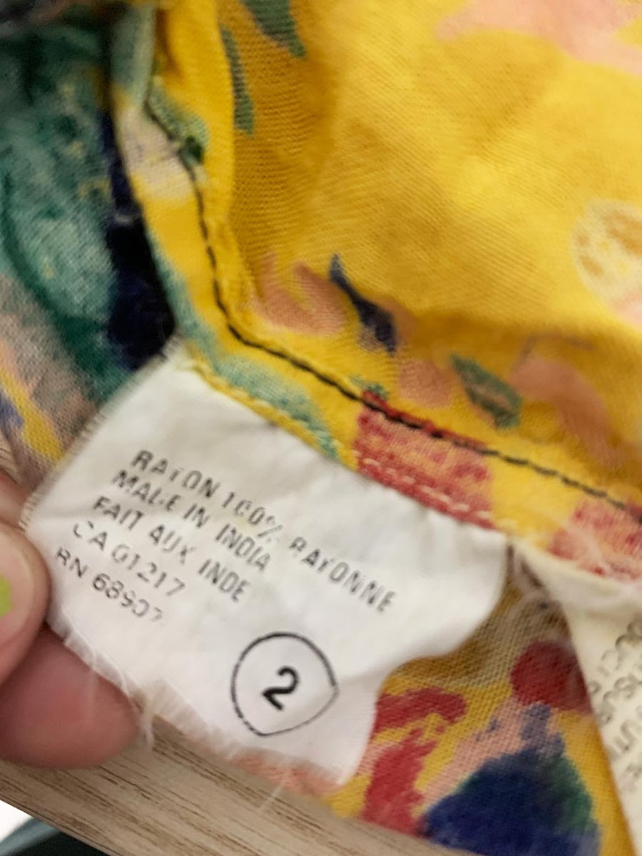 vintage 90s le chateau floral tiered drawstring midi skirt | made in India - good market thrift store