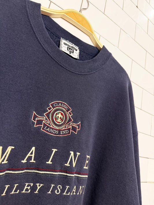 vintage 90s lee maine bailey island heavyweight sweatshirt | made in USA - good market thrift store