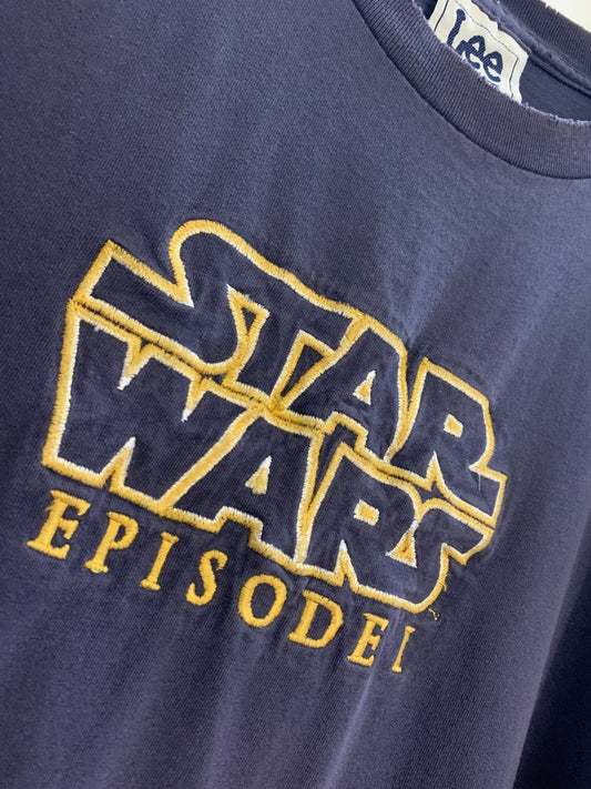 vintage 90s lee star wars episode 1 embroidered tee | made in USA - good market thrift store