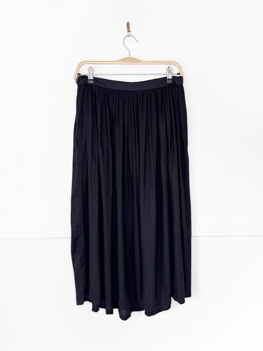 vintage 90s leeds new york pleated full midi skirt - good market thrift store