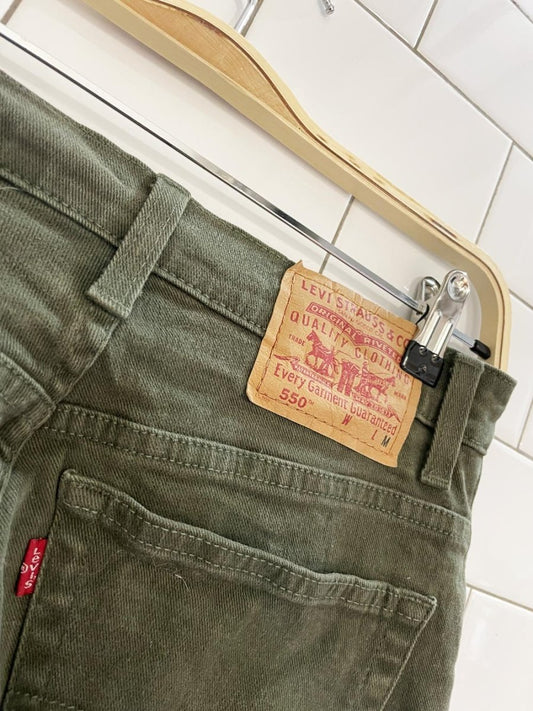 vintage 90s levi's 550 earth tone loose fit jeans - good market thrift store