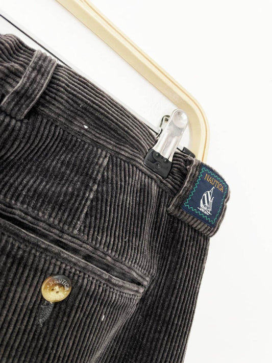 vintage 90s nautica chunky cord cuffed trouser - good market thrift store